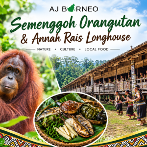 SEMENGGOH ORANGUTAN & ANNAH RAIS LONGHOUSE